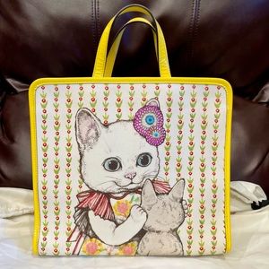 Gucci GG supreme Children kids Tote Bag Cat Yuko Higuchi Limited Edition Canvas